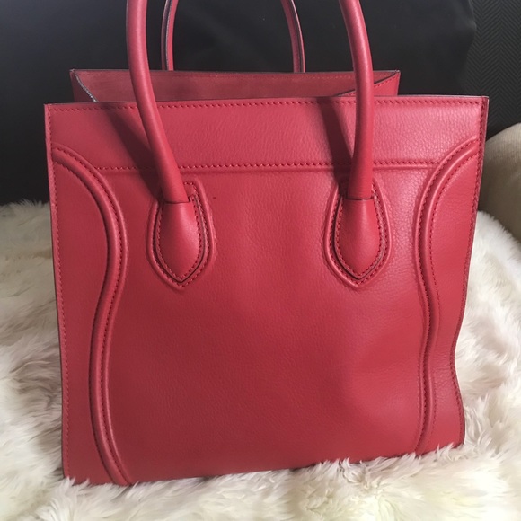 Authentic Celine Medium Phantom Vermillion tote - Picture 4 of 7